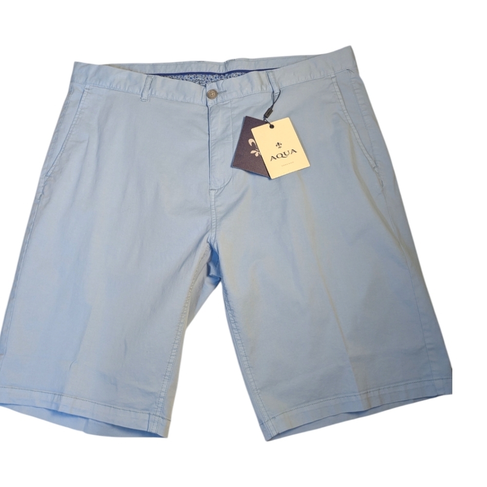 AQUA TOSCANO Men's Light Powder Blue Shorts SZ 40 Retail $150 NWT
